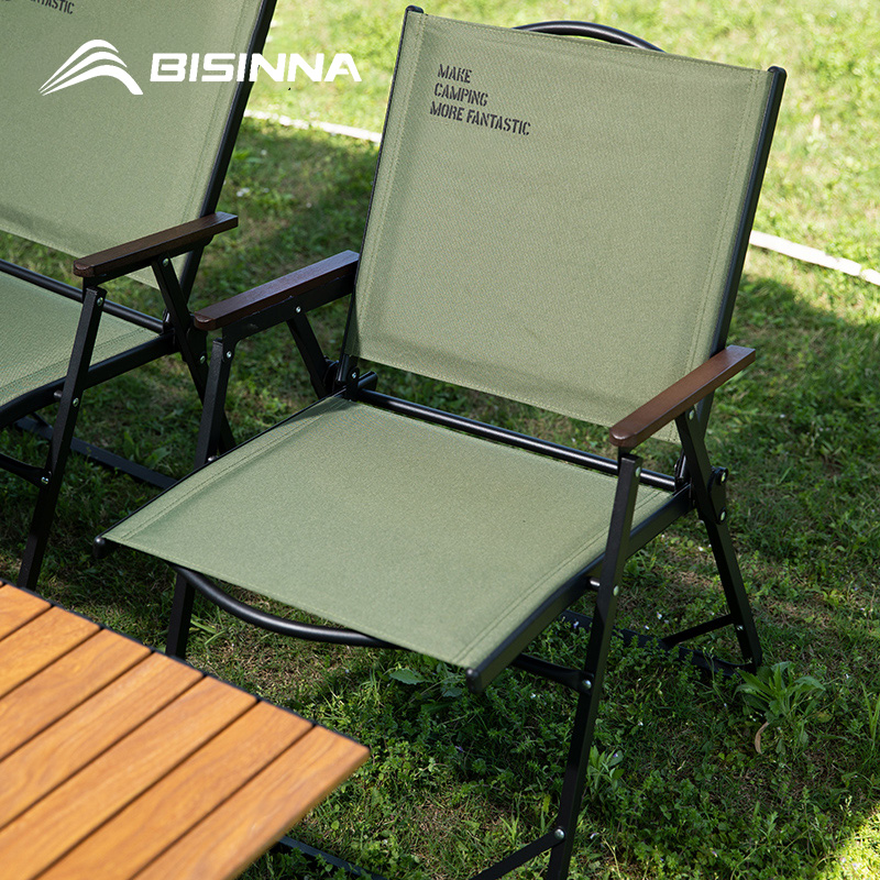 Outdoor Camping Table And Chairs - BISINNA Sedia da campeggio pieghevole per