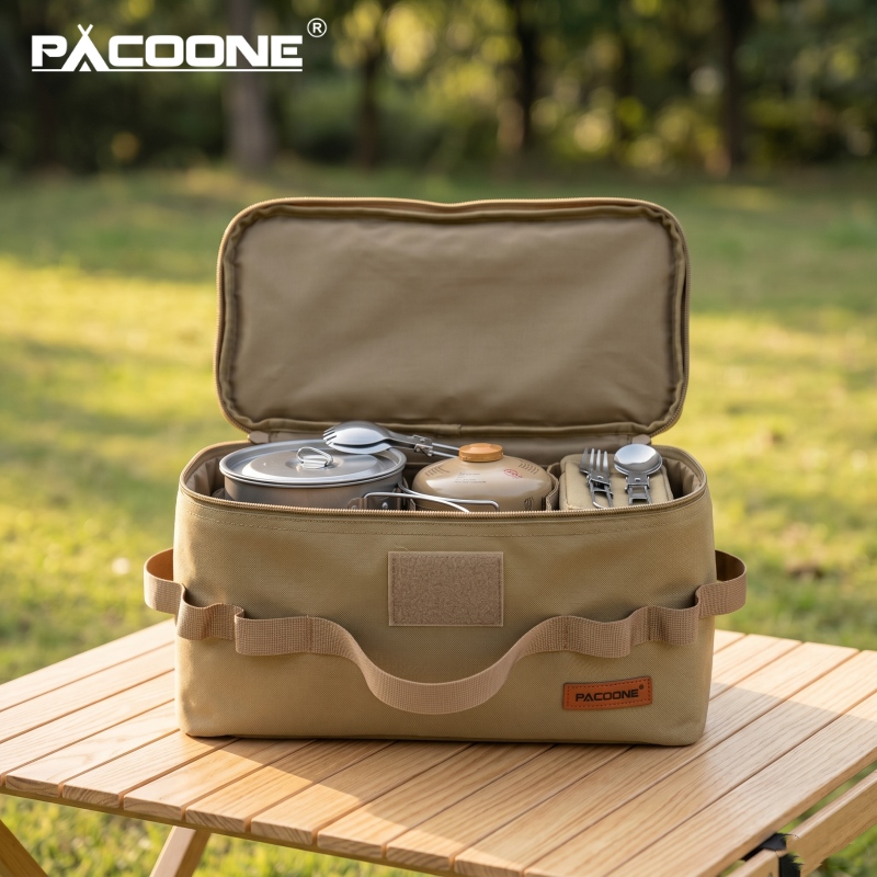 Outdoor Camping Cooking Equipment - Borsa Portaoggetti Portatile PACOONE per Campeggio,