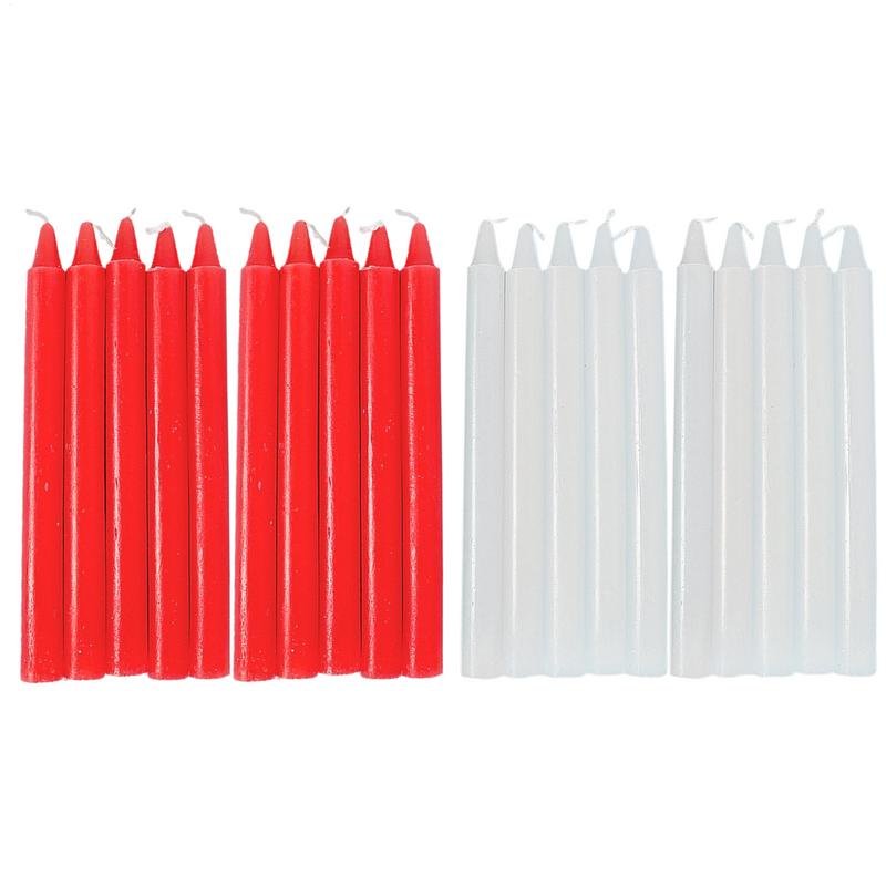 Glow Sticks Survival - Candele coniche 10X Candela non profumata
