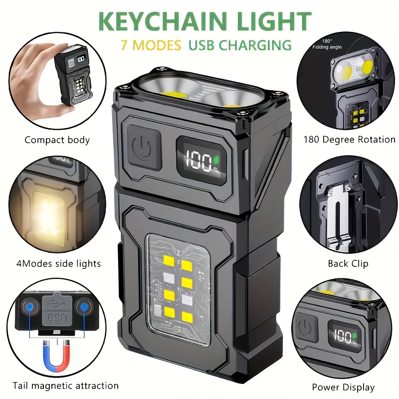 Outdoor Camping Lantern - Mini torcia tascabile a LED ricaricabile