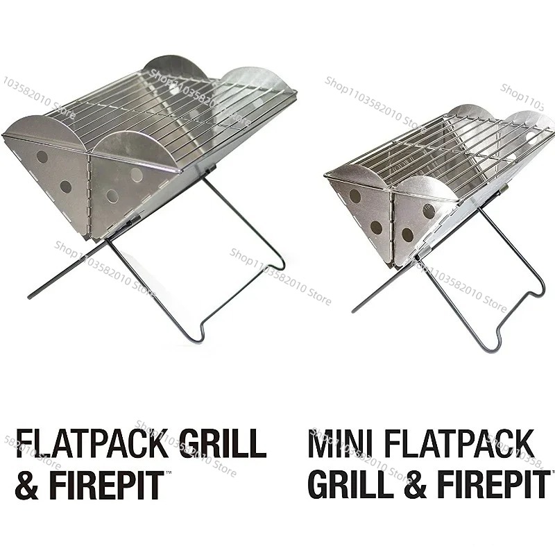 Outdoor Camping Fire Pit - Griglia BBQ e Braciere Portatile in