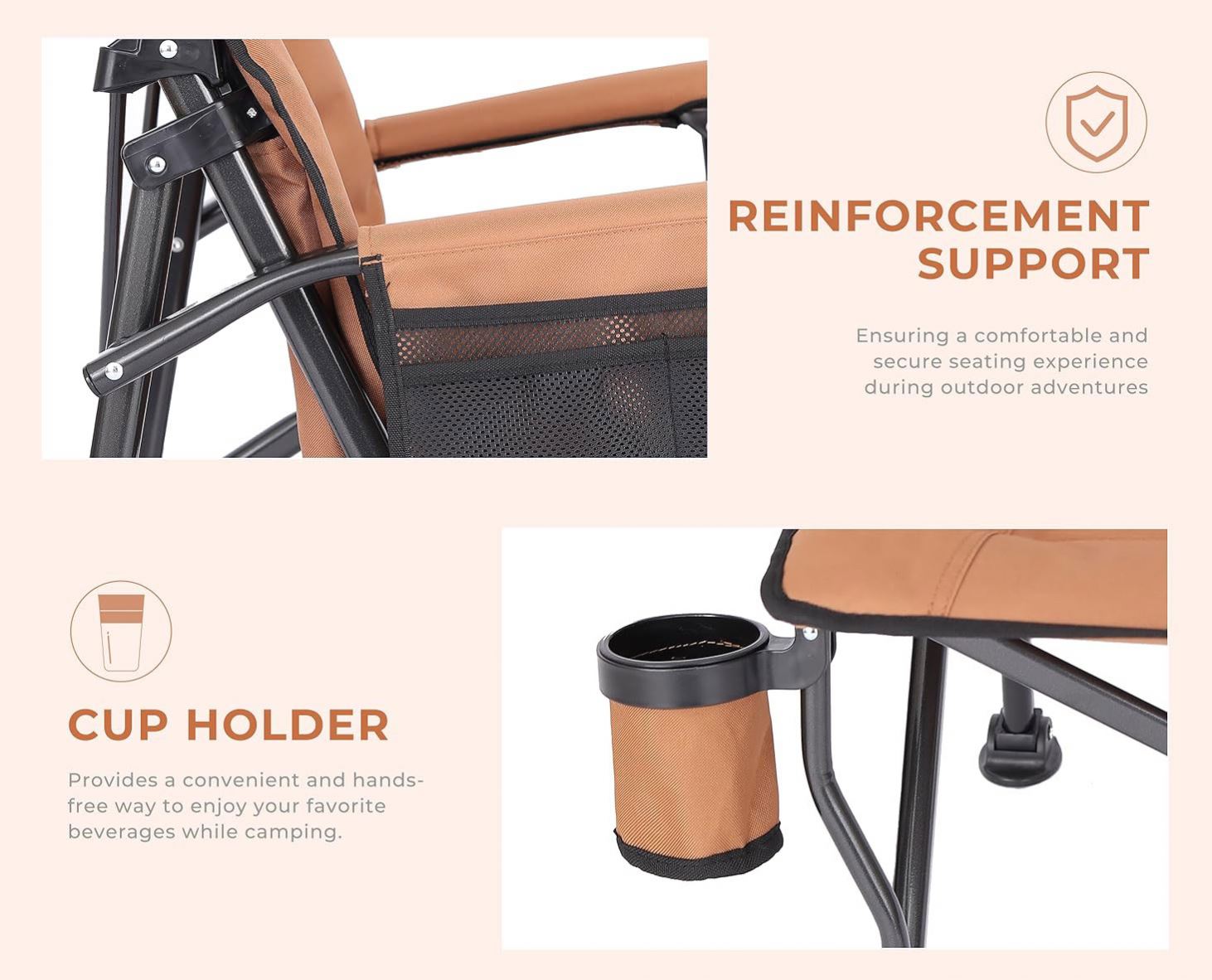 Quality Outdoor Camping Chairs - Sedia da Campeggio Pieghevole di Lusso