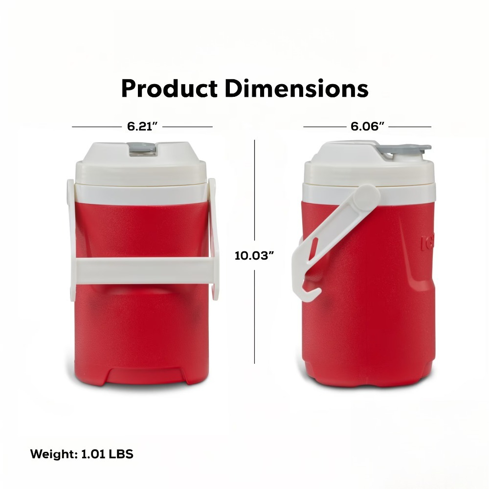 Outdoor Camping Water Jug - Borraccia sportiva da 1,2 galloni con