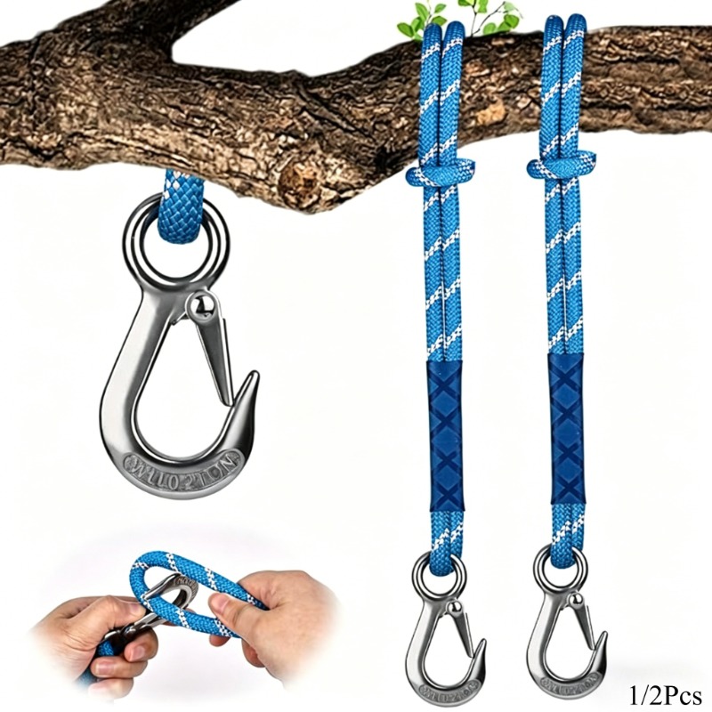 Outdoor Camping Hammock - Corda in nylon con gancio in