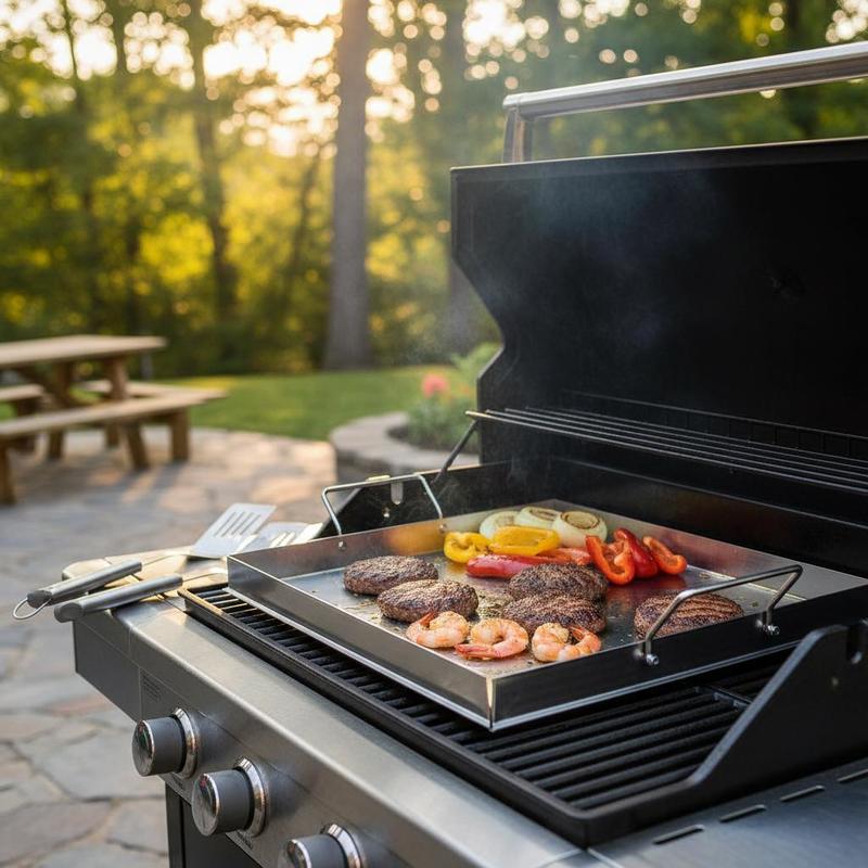 Outdoor Camping Cooking Equipment - Piastra universale piatta 18x16 pollici per
