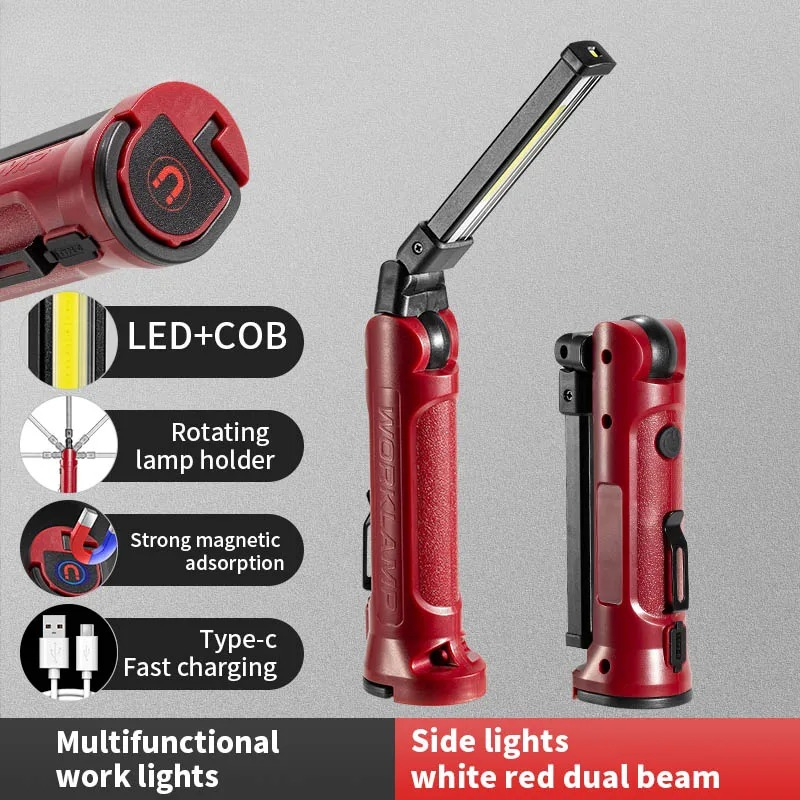 Outdoor Camping Lampe - Lampada da Lavoro LED COB Ricaricabile,
