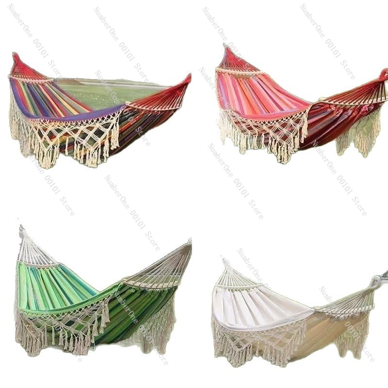Outdoor Camping Hammock - Amaca Doppia in Tela con Nappe,