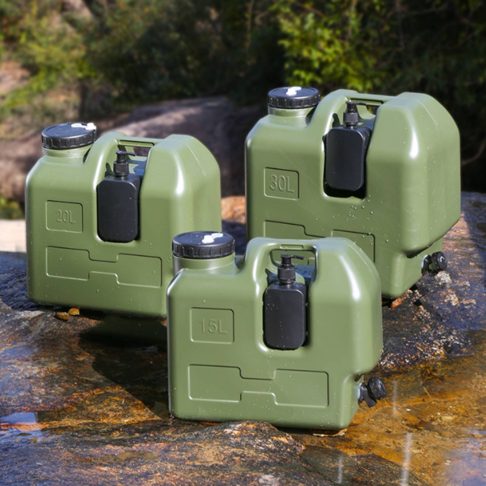 Outdoor Camping Water Jug - Contenitore per acqua con rubinetto, in