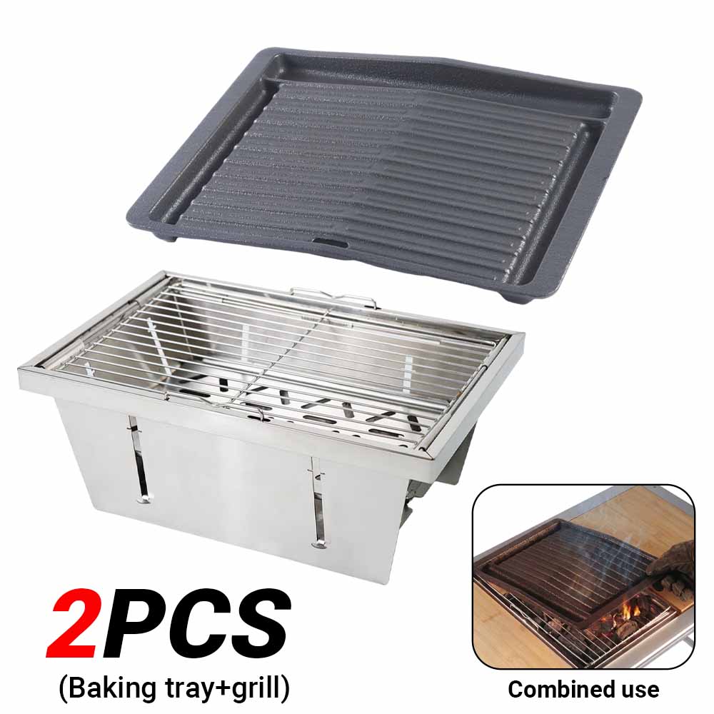 Outdoor Camping Fire Pit - Pandatour Griglia in Ghisa IGT 1