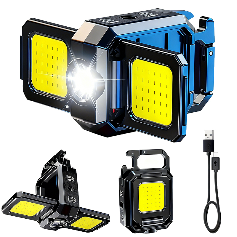 Outdoor Camping Lantern - Mini torcia portachiavi luce COB lampada