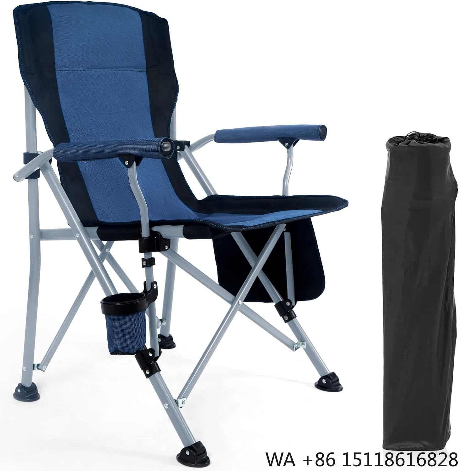 Outdoor Camping Chairs - Sedia Pieghevole Portatile da Campeggio, Grande