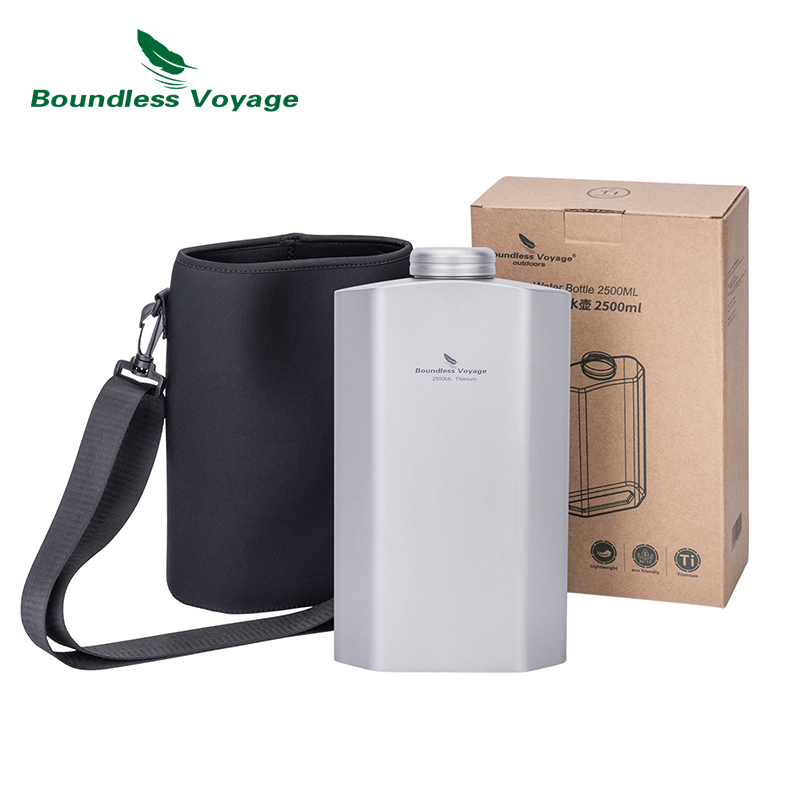 Outdoor Camping Water Jug - Borraccia in Titanio Boundless Voyage 2.5L