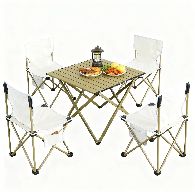 Quality Outdoor Camping Chairs - Set Tavolo e Sedie da Campeggio