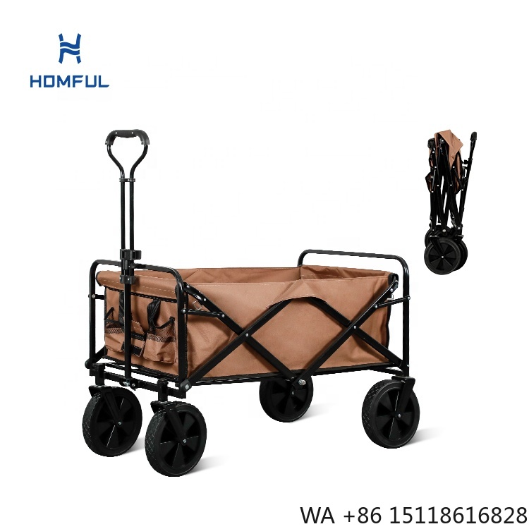 Outdoor Camping Trolley - Carrello da Pesca Pieghevole HOMFUL, Carrello