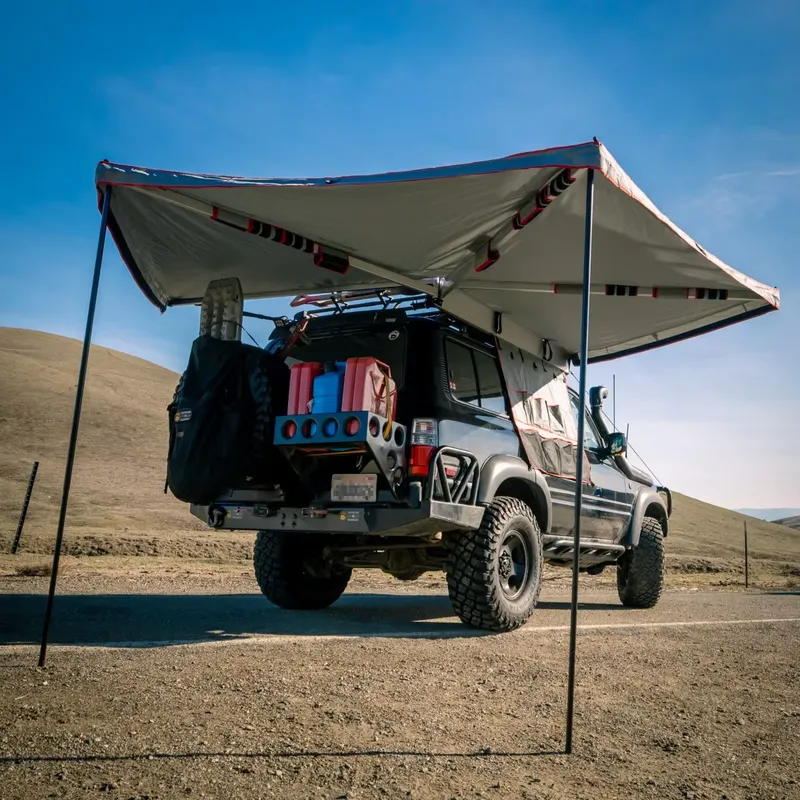 Outdoor Camping Awning - Tenda Laterale Retrattile a Apertura Rapida