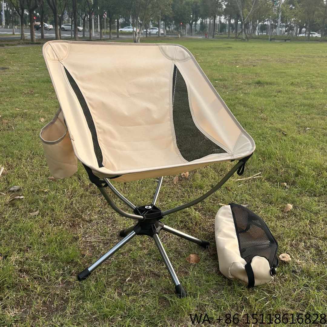 Outdoor Camping Chairs - Sedia da Campeggio Girevole in Alluminio