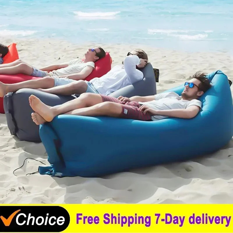 Outdoor Camping Table And Chairs - Divano Gonfiabile Portatile da Esterno, Poltrona