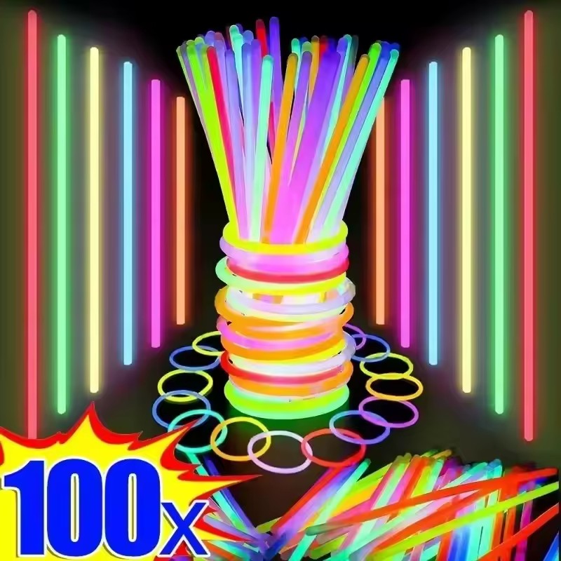 Glow Sticks Survival - 50/100 pz Bastoni di Fluorescenza Del