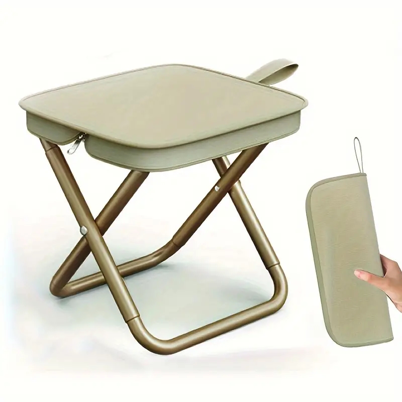 Outdoor Camping Table And Chairs - Astuccio pieghevole per esterni, piccolo sgabello