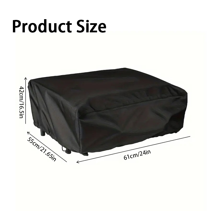 Outdoor Camping Bbq - 1 copertura protettiva nera per forno