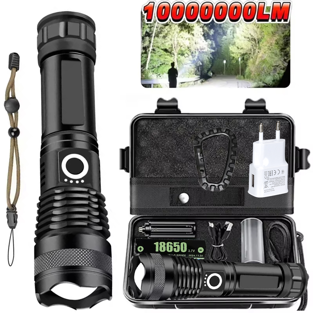 Outdoor Camping Lampe - Torcia LED ad alta potenza ricaricabile