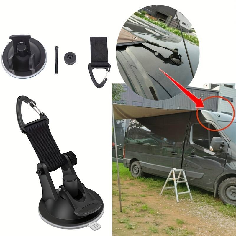 Outdoor Camping Awning - 4 pezzi camper auto ventosa ancoraggio