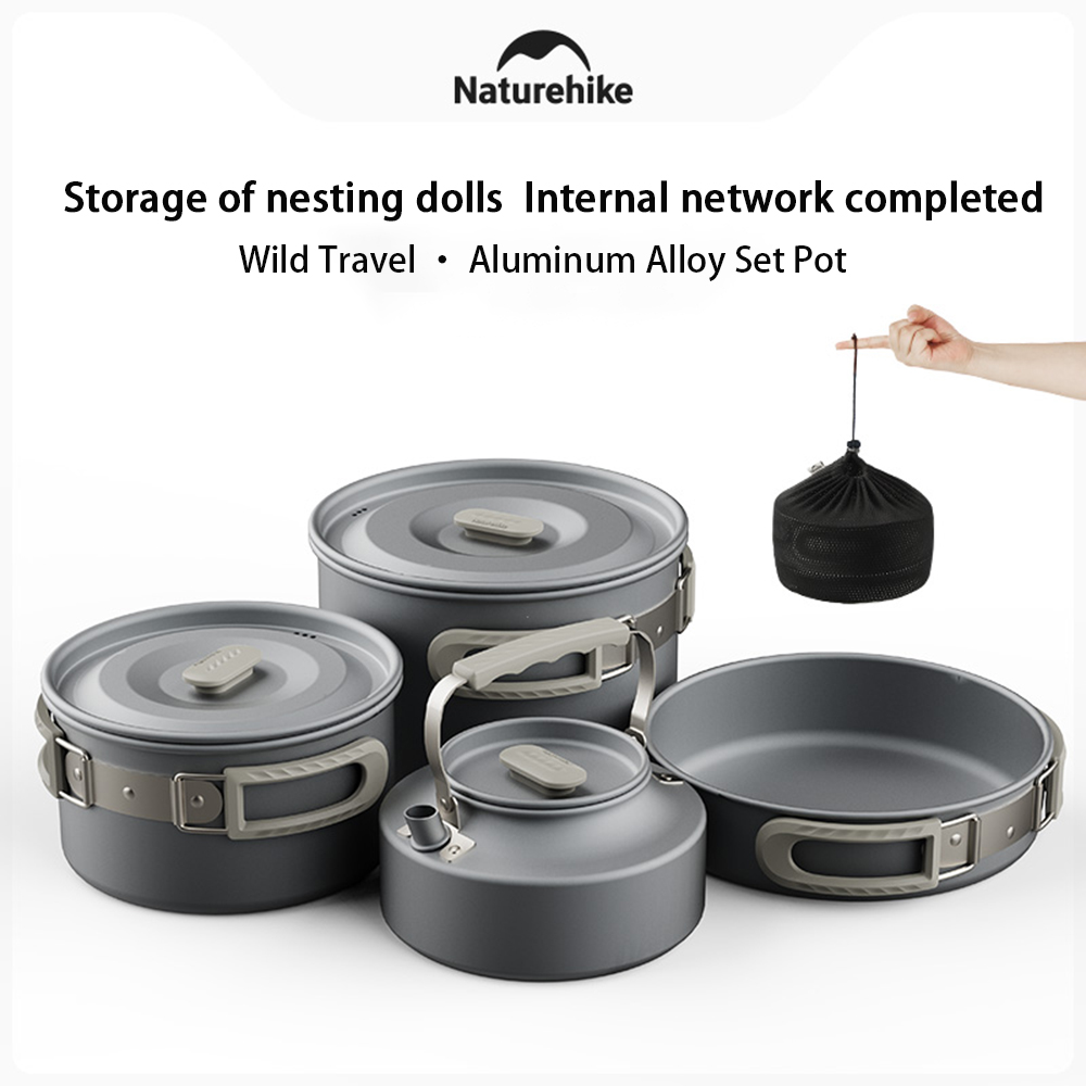 Outdoor Camping Cooking Equipment - Naturehike Set di pentole da esterno,