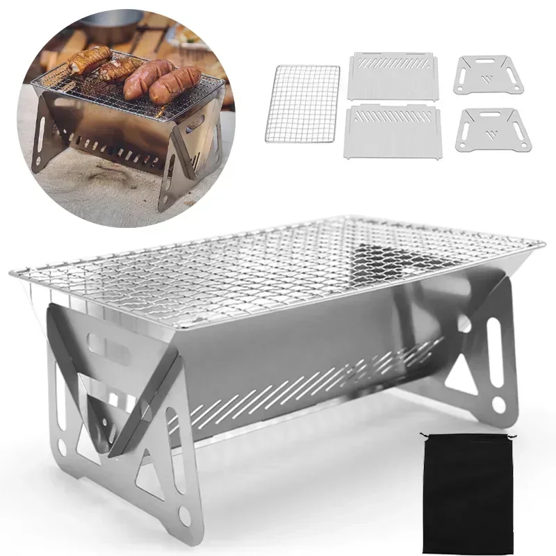 Outdoor Camping Fire Pit - Griglia per barbecue pieghevole portatile Stufe