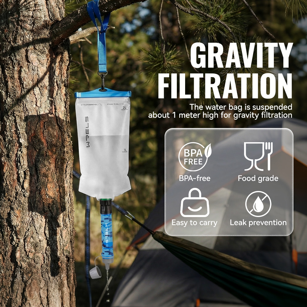 Filtro per Acqua Portatile WRE - Outdoor Camping Water Filter recensione e prezzo