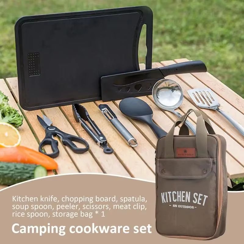 Set da Cucina da Campeggio 8 P - Outdoor Camping Cooking Equipment recensione e prezzo