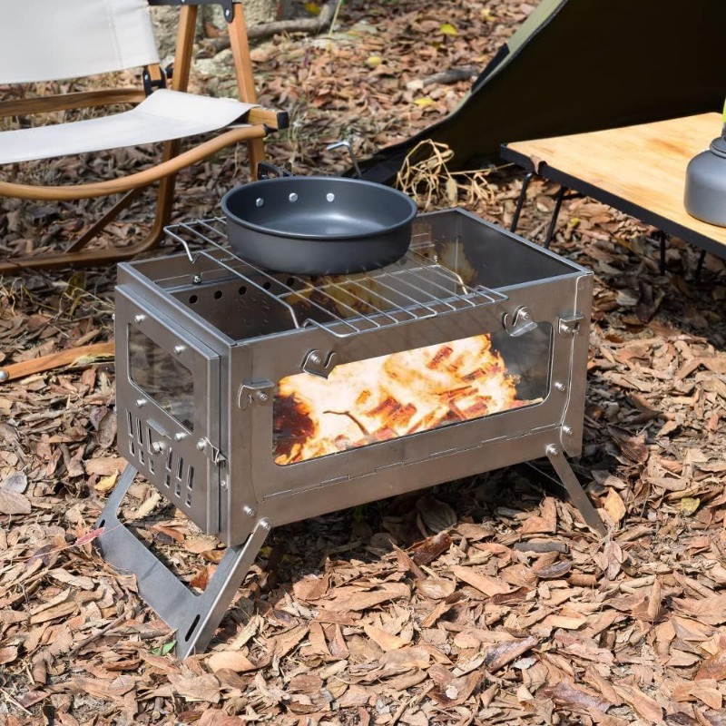 Stufa da tenda portatile in ac - Outdoor Camping Fire Pit recensione e prezzo