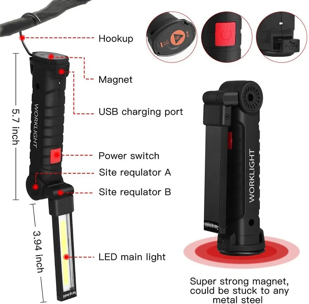 Torcia portatile a LED COB Lam - Outdoor Camping Lampe recensione e prezzo
