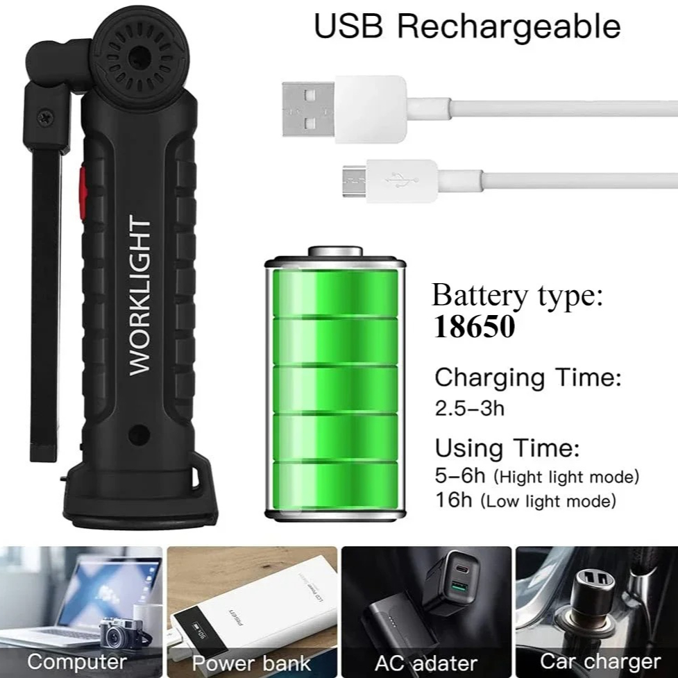 Torcia portatile a LED COB Lam - Outdoor Camping Lampe recensione e prezzo