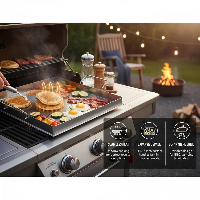 Piastra universale piatta 18x1 - Outdoor Camping Cooking Equipment recensione e prezzo