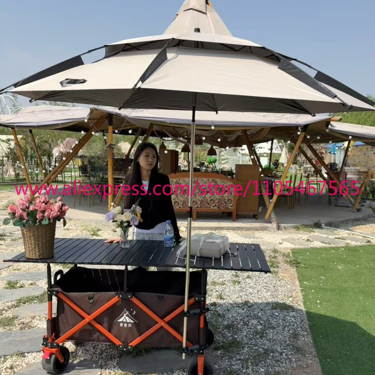 Carrello pieghevole grande per - Outdoor Camping Trolley recensione e prezzo