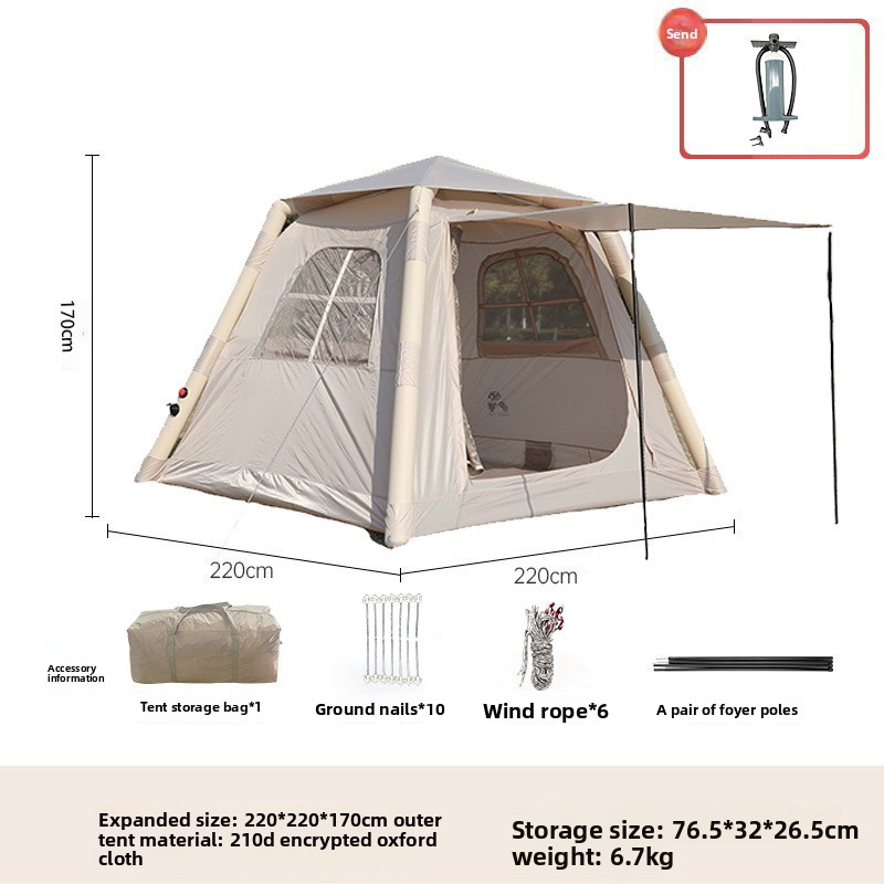 5 ㎡   Tenda da Campeggio di Lu - Outdoor Camping Tent Waterproof recensione e prezzo
