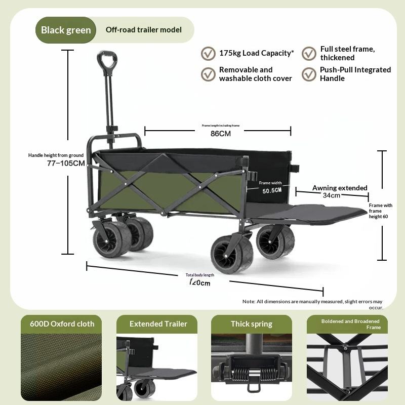 Carrello Pieghevole a Quattro  - Outdoor Camping Trolley recensione e prezzo