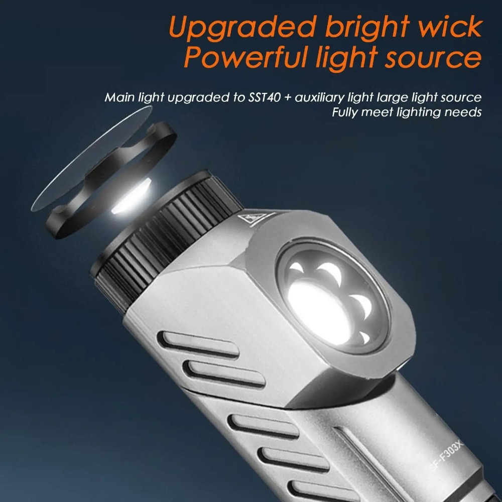 Potente mini torcia a LED 90 ° - Outdoor Camping Lampe recensione e prezzo
