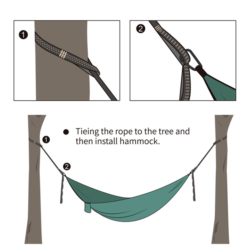 2 cinghie per amaca ad alta re - Outdoor Camping Hammock recensione e prezzo