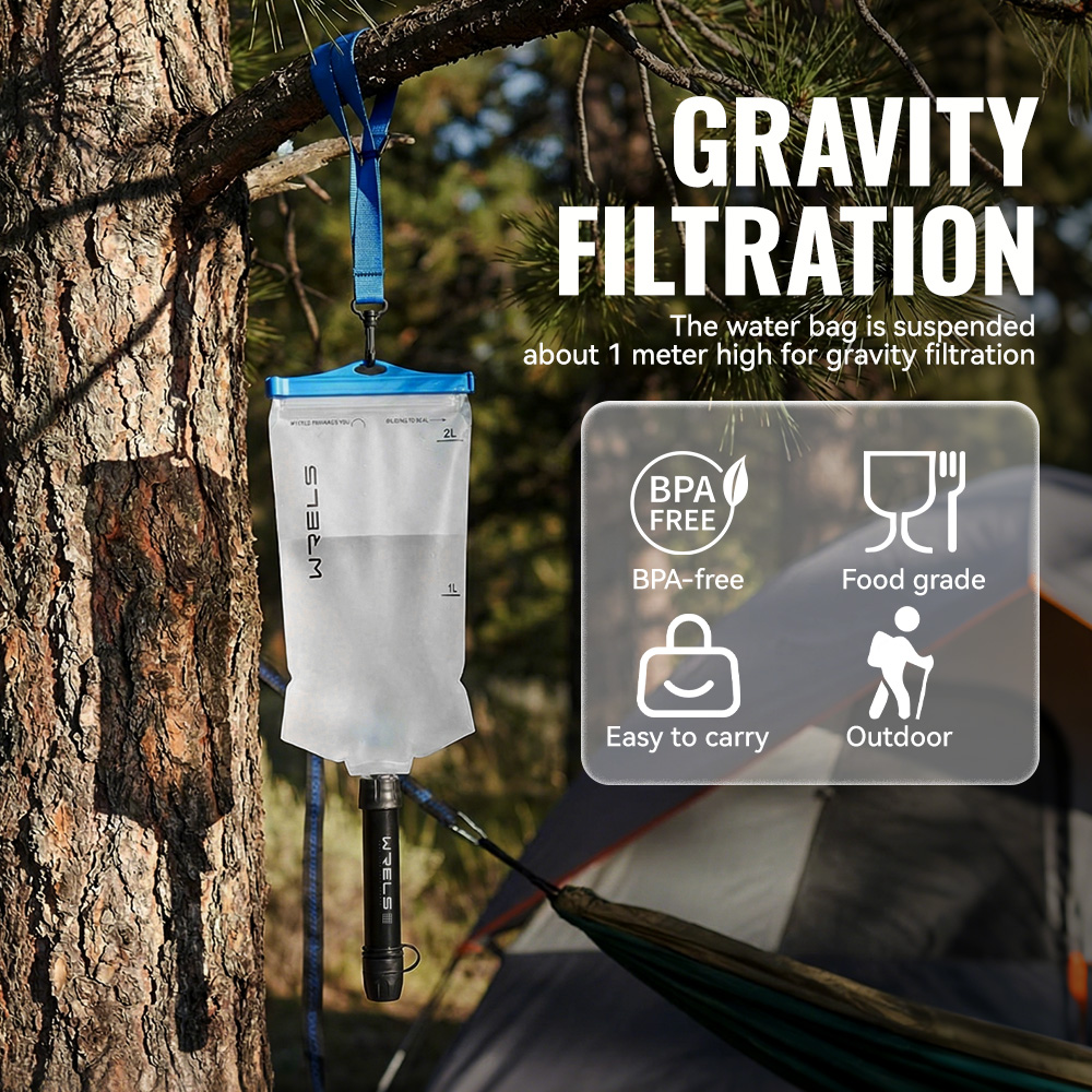 WRELS Purificatore d'Acqua Por - Outdoor Camping Water Filter recensione e prezzo