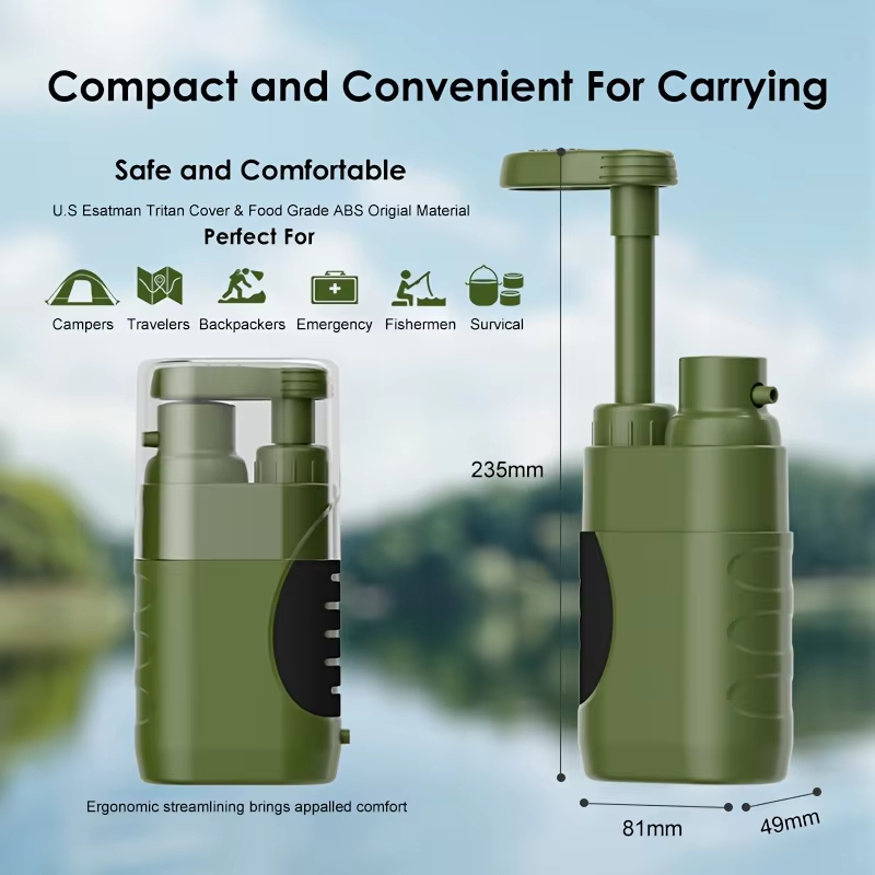 Filtro Acqua Portatile per Est - Outdoor Camping Water Filter recensione e prezzo