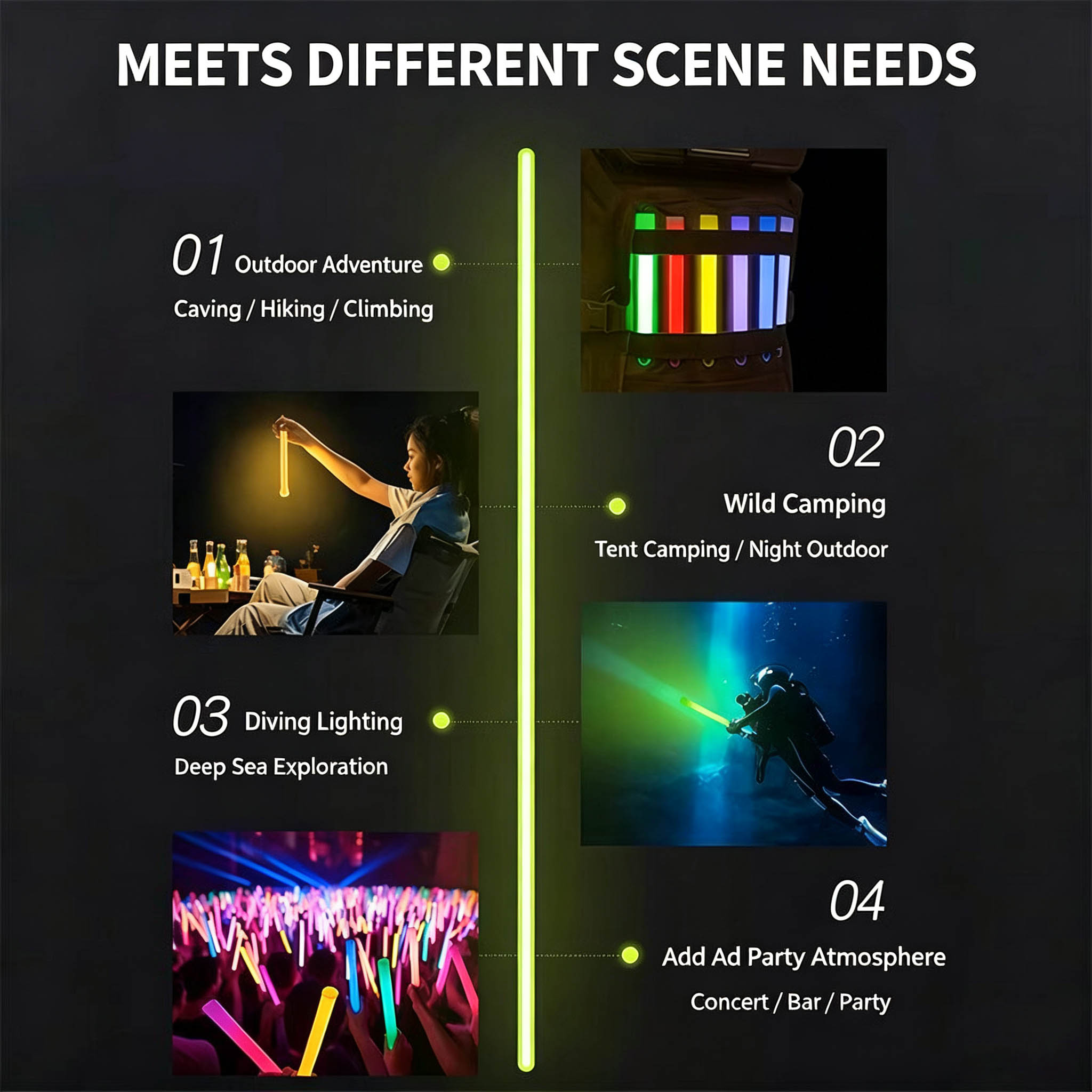 Bastoncini Luminosi Tattici da - Glow Sticks Survival recensione e prezzo