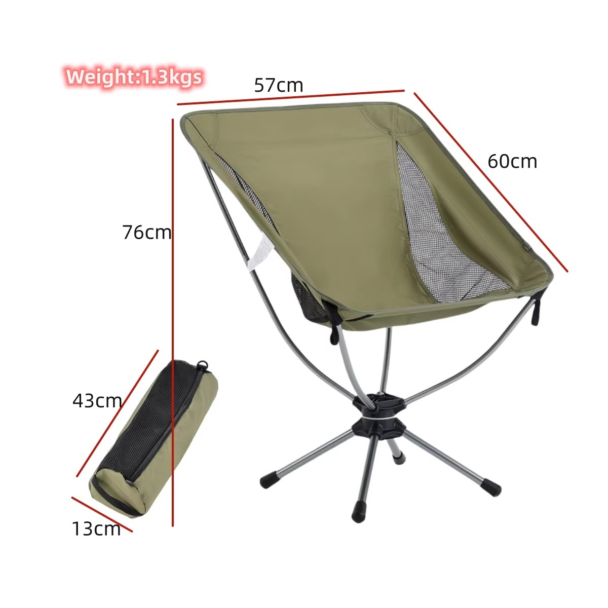 Sedia da Campeggio Girevole in - Outdoor Camping Chairs recensione e prezzo