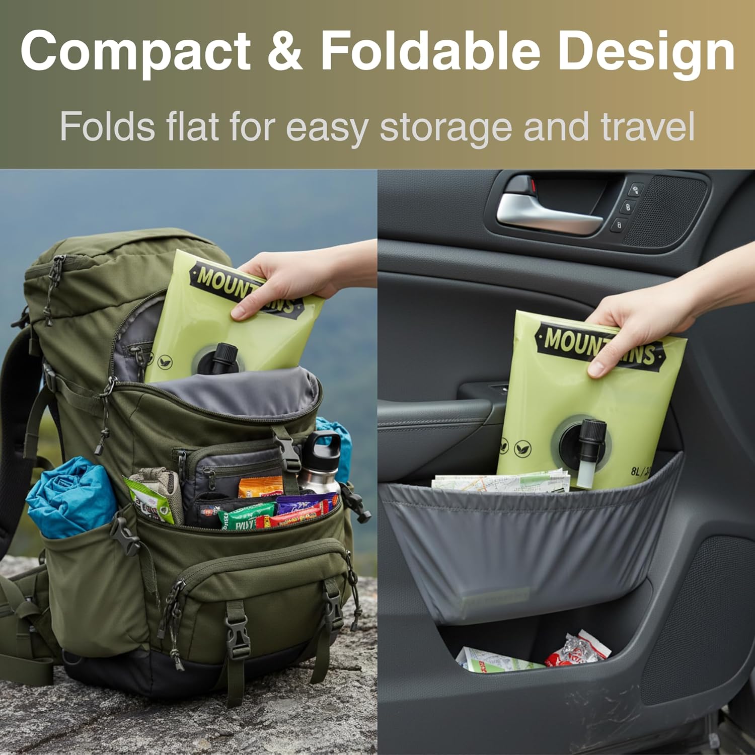 Contenitore d'Acqua Pieghevole - Outdoor Camping Water Jug recensione e prezzo