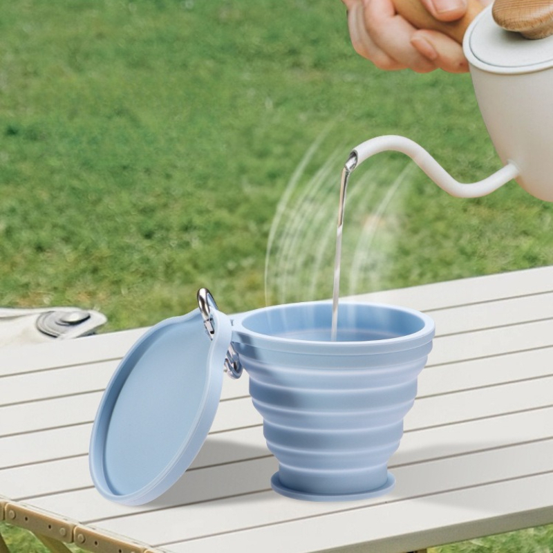 1 tazza pieghevole in silicone - Outdoor Camping Food recensione e prezzo