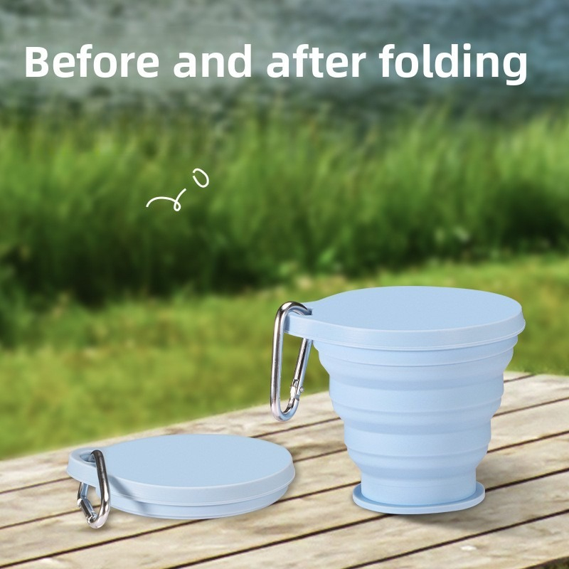 1 tazza pieghevole in silicone - Outdoor Camping Food recensione e prezzo
