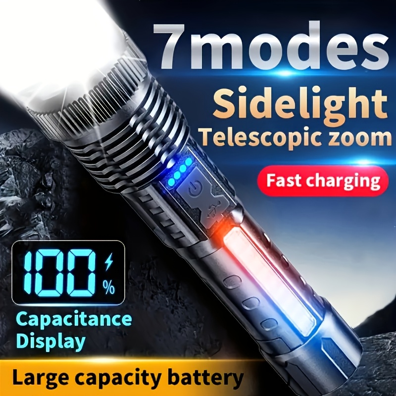 Potente Torcia LED con Indicat - Outdoor Camping Lampe recensione e prezzo