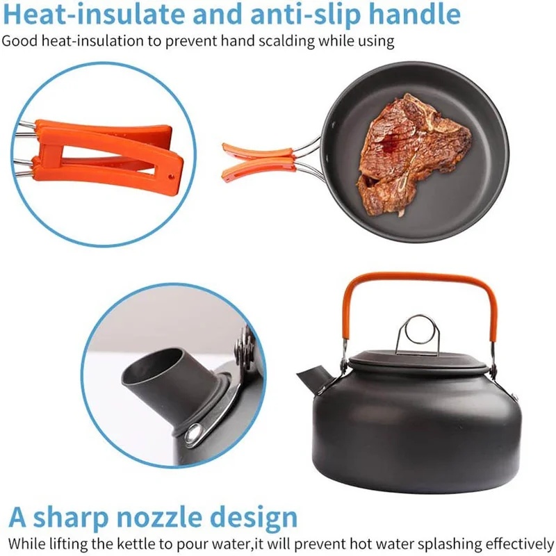 Set da cucina da campeggio, pe - Outdoor Camping Cooking Equipment recensione e prezzo