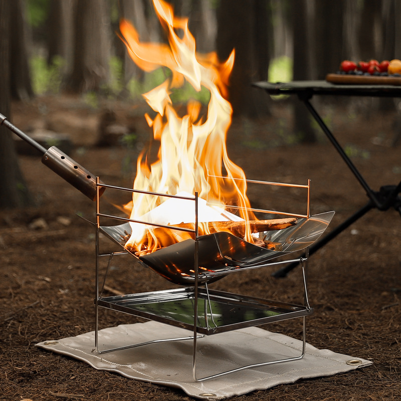 Fornello da campeggio a legna  - Outdoor Camping Fire Pit recensione e prezzo